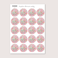 PEGATINAS ADHESIVAS REDONDAS