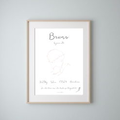 Lámina natalicio personalizada