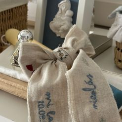 Cirio bautismal lino beige