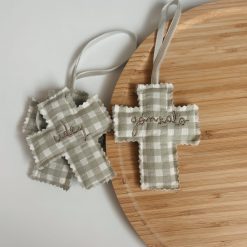 Cruz vichy verde empolvado